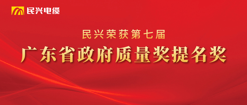 喜报！民兴荣获“广东省政府质量奖提名奖”！